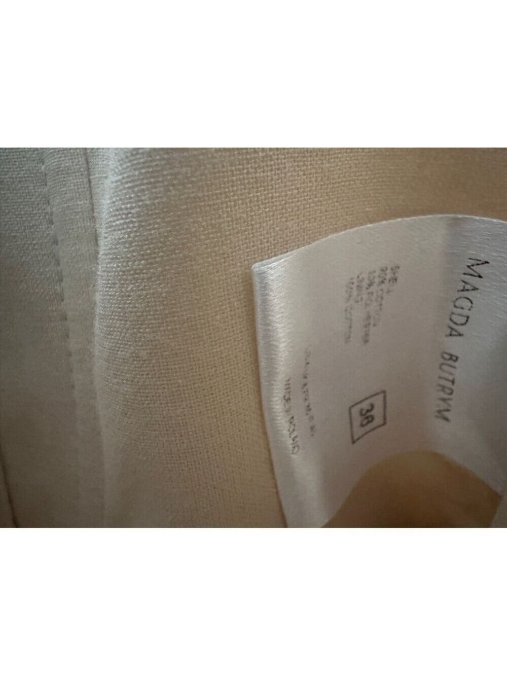 Magda Butrym Strapless Midi Dress • White Lace Cutout • Size 36 • New With Tags - Picture 6 of 11